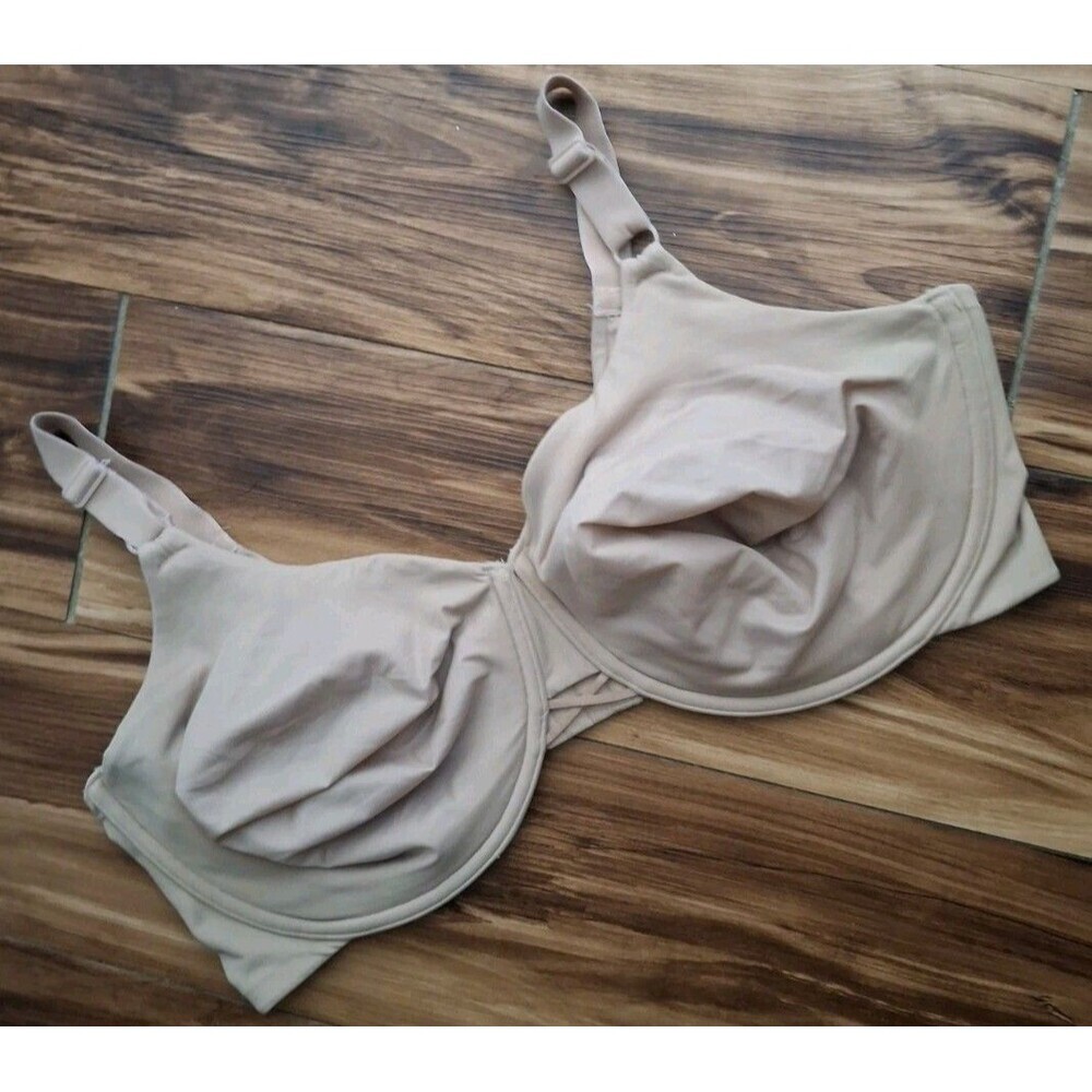 Vanity Fair Bra Sz 44DDD Tan 76571 BACK SMOOTHING Full Figure Underwired